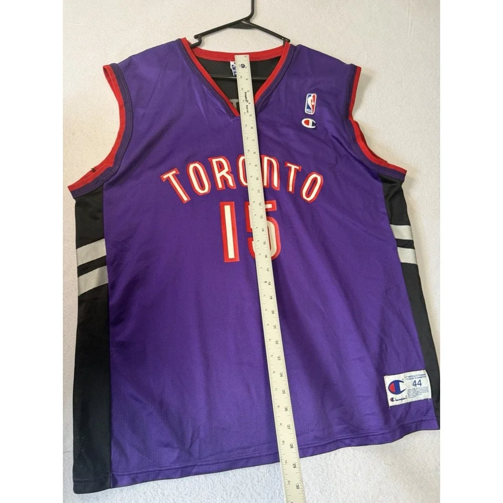 Vintage Champion Vince Carter Toronto Raptors Jersey Mens L Size 44 Retro